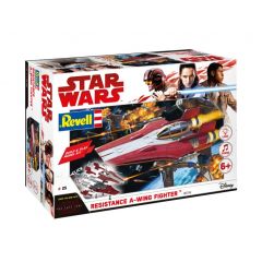 Revell 1/44 Resistance A-Wing Fighter, Red - Build and Play