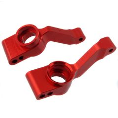 Carriers, stub axle (red-anodized 6061-T6 aluminium) (rear) (2) (TRX-1952A)