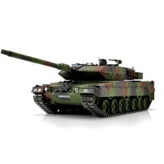 Torro Pro-Edition RC Tank 1/16 Leopard 2A6 Nato IR + Rook in luxe houten krat