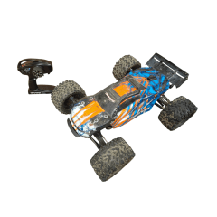 Tweedehands Traxxas E-Revo met Hobbywing brushless combo - Oranje/Blauw