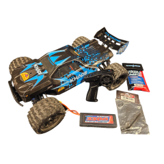 Tweedehands FTX Khaos 1/10 brushless truggy RTR - Blauw