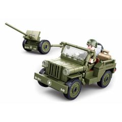 Sluban WWII Iconische geallieerde jeep (M38-B0853)