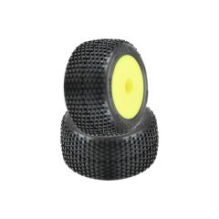 Proline - Hole Shot Off-road 2.0 Mounted Tires, 8mm Hex, Yellow: Mini-T 2.0 (PL10177-12)