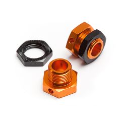 HPI - 5mm Hex Wheel Adapters Trophy Buggy (Orange/Black) (101785)
