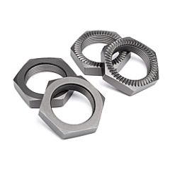 HPI - Wheel nut 24mm (gunmetal/4pcs) (102216)