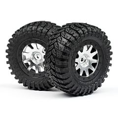 Mounted maxxis d tires/mk.10 wheel (matte chrome/2pcs)