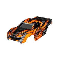 Traxxas - Body, Mini Maxx, orange (painted, decals applied) (TRX-10711-ORNG)