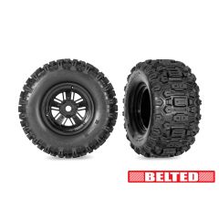 Traxxas - Funco Replica Black Wheels w/ Sledgehammer Tires (2) (TRX-10945)
