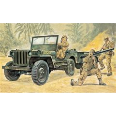 Italeri 1/35 Willys B Jeep With Trailer