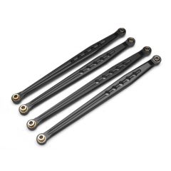Axial SCX10 Aluminum Rear Chassis Links Parts - 4 Pcs Set Black