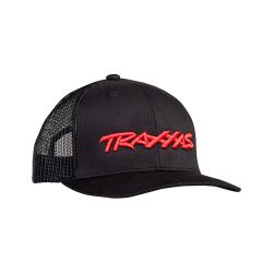 Traxxas Logo Hat Curve Bill Zwart/Rood