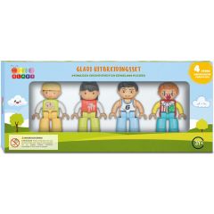 Gladi Magnetisch Speelgoed - Magnetische poppetjes - 4 stuks