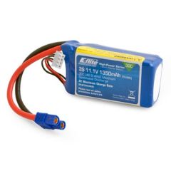 E-Flite 1350mAh 3S 11.1V 30C LiPo, 13AWG: EC3