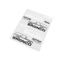 Bronco Body Stickers B (transparant) voor de Traxxas TRX-4 Ford Bronco