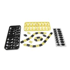 HPI Nano-TTR Curb Set - Zwart en Geel (161411)