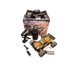 Tweedehands MJX Hyper GO 1/14 4WD Brushless Truggy - zwart / goud