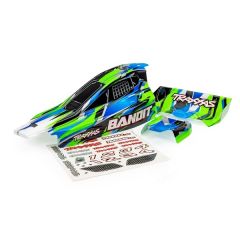 Traxxas - Body, Bandit (also fits Bandit VXL), green/ wing (painted, decals applied) (TRX-2430-GRN)