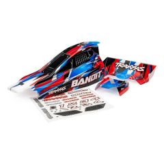 Traxxas - Body, Bandit (also fits Bandit VXL), red/ wing (painted, decals applied) (TRX-2430-RED)