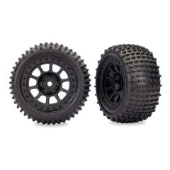 Traxxas 2.2" Black Wheels With Alias Tires (2) (TRX-2470-BLK)