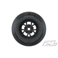 Proline Pomona Drag Spec 2.2"/3.0" Black Wheels - Slash 2wd RR/Slash 4x4 FR/RR (PL2776-03)