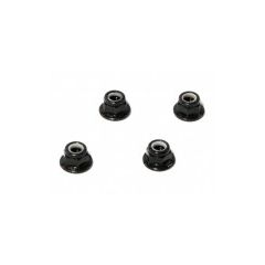 HPI - Flanged lock nut m5 (clockwise/black/4pcs) (Z682)