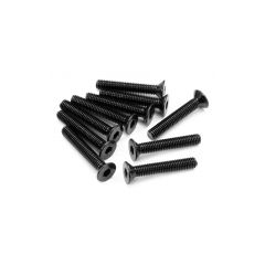 Flat head screw m3x18mm (hex socket/10pcs)