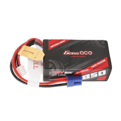 GensAce Lipo 60C 7,4 volt 850mah met EC2 stekker