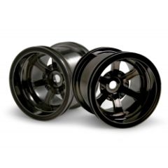 Scorch 6-spoke wheel black chrome (55x50mm/2pcs)