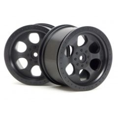 6 spoke wheel black (83x56mm/2pcs)