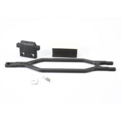 Hold down, battery/ hold down retainer/ battery post/ foam spacer/ angled body clip