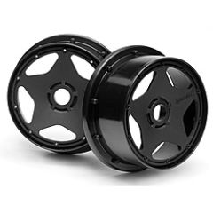 Super star wheel black (120x60mm/2pcs)