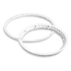 Heavy duty wheel bead lock rings (white/2pcs)