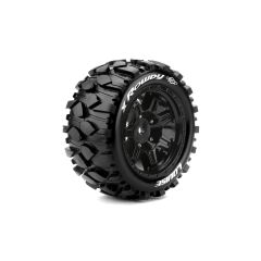 Louise X Rowdy X-Maxx MFT Banden Set op Zwarte Velgen 24mm hex