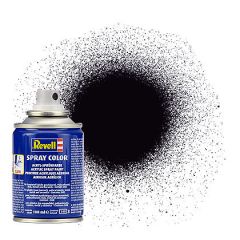 Revell Spray Color Zwart Mat 100ml