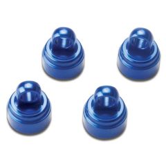 Shock caps, aluminum (blue-anodized) (4)