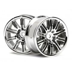 10 spoke motor sport wheel 26mm chrome