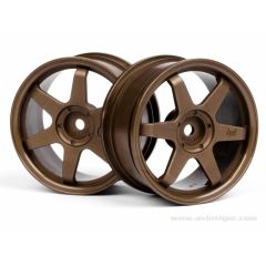 HPI - Te37 wheel 26mm bronze (0mm offset) (3838)