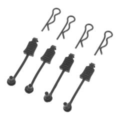 Arrma - Body Clip Retainers 1/8 Scale (Black) (4PCS) (AR390178)