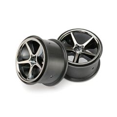 Wheels, gemini (black chrome) (2) (TRX-7172A)