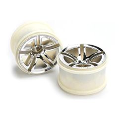 Wheels, jato twin-spoke 2.8" (chrome) (nitro rear/ electric front) (2)