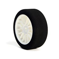 Pro foam tyre 26mm rear b (32) with racing mesh wheel white (1 pair)