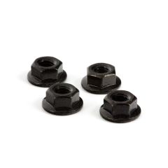 Arrma - Serrated Wheel Nut M4 (Black) (AR708003)