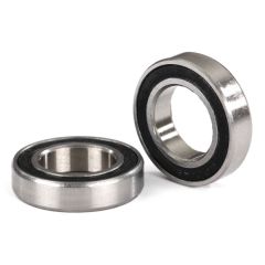 Ball bearings, black rubber sealed (12x21x5mm) (2) (TRX-5101A)