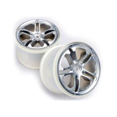 Wheels, ss (split spoke) 3.8" (satin) (2) (fits revo/maxx series)