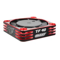 Team Corally - Ultra High Speed Cooling Fan - 40mm - Color Black/Red