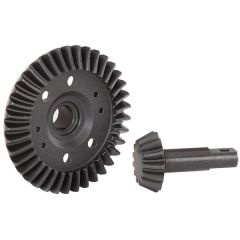 Ring gear, differential/ pinion gear, differential (machined, spiral cut) (front) (TRX-5379R)