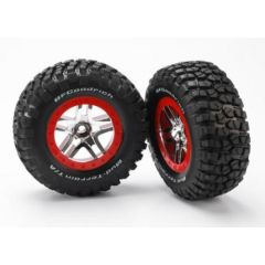 BF Goodrich Soft Short Course Tyres on SS Chrome/Red Wheels