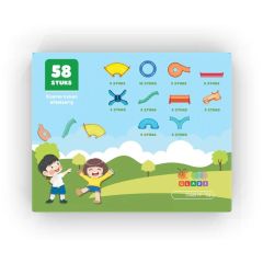 Gladi Magnetisch Speelgoed - 58-Delige Knikkerbaan Uitbreiding - Magnectic Tiles