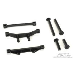 Proline extended front & rear body mounts replacement kit voor Traxxas Slash 2WD