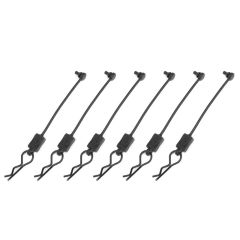 Team Corally - Body Clip Retainer w/ Body clip - Black - 6pcs (C-00180-614)